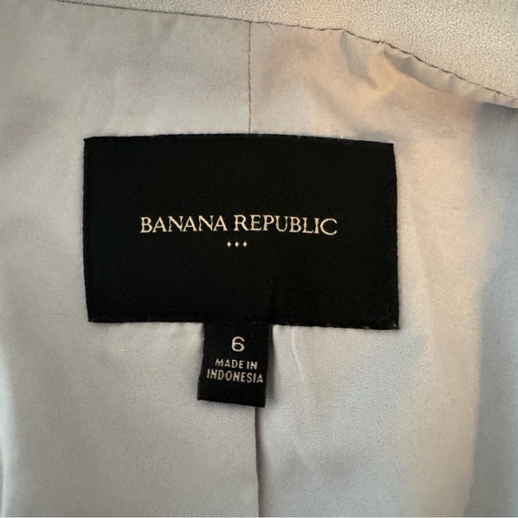 Women’s size 6 Banana Republic Light Blue Suit Jacket Business Blazer - Picture 3 of 7